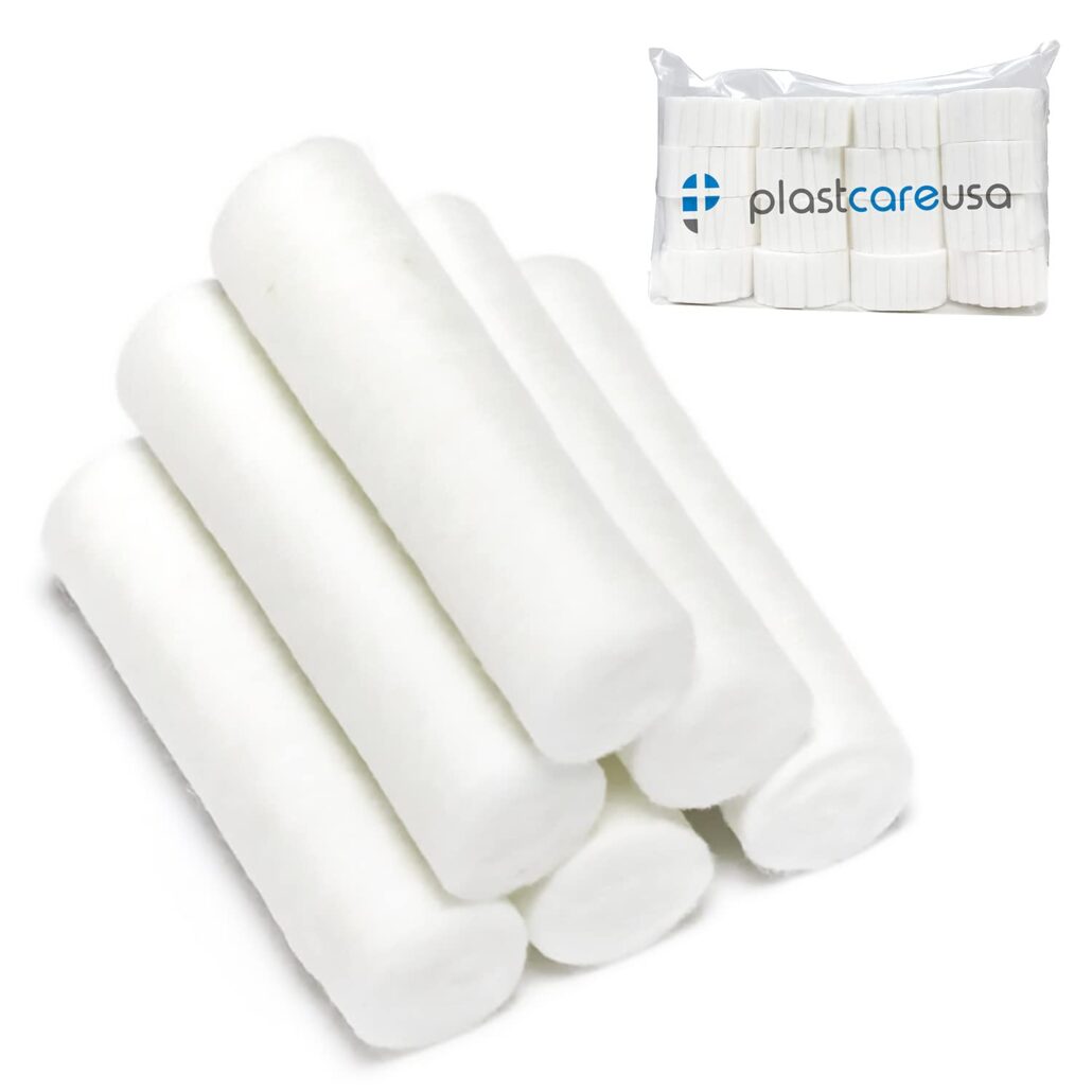 #2 Medium Non-Woven Cotton Rolls (1.5" x 3/8")