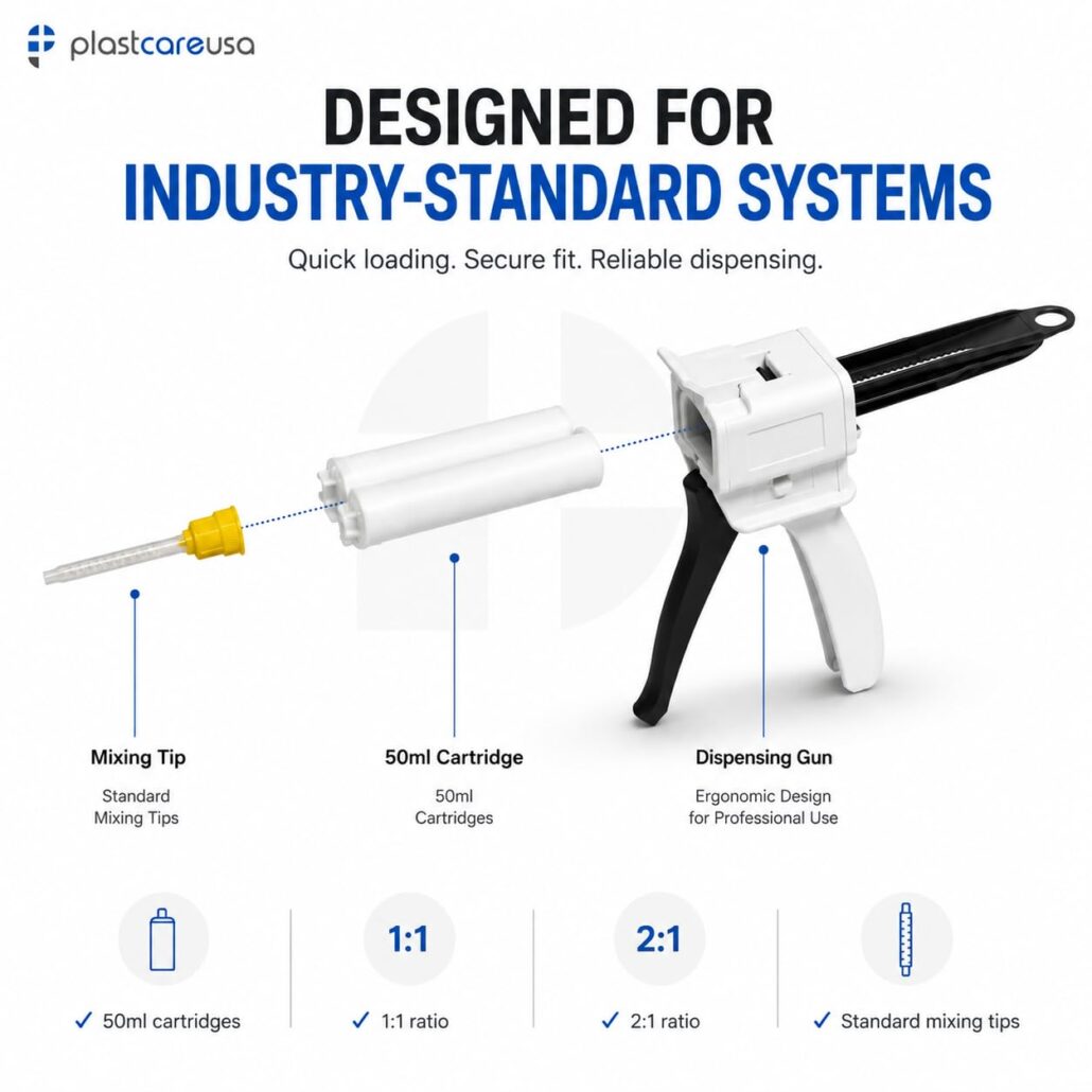 High Performance Dispensing Gun, 1:1 / 2:1