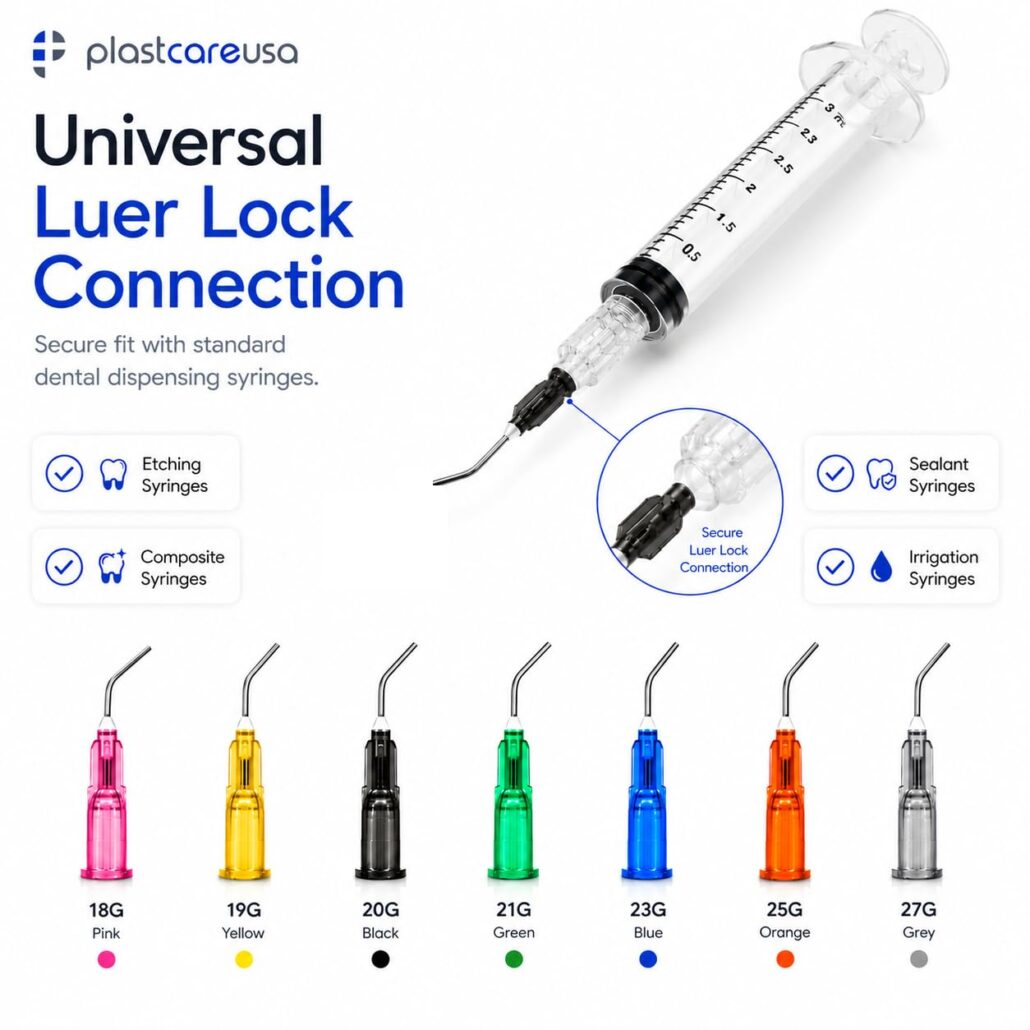 Pre Bent Needle Flow Dispensing Tips