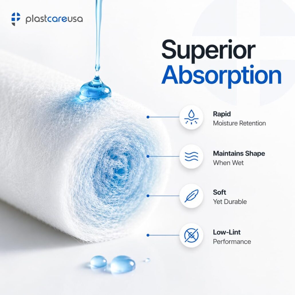 #2 Medium Non-Woven Cotton Rolls (1.5" x 3/8")