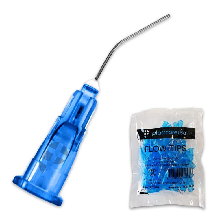 Pre-Bent Needle Flow Dispensing Tips