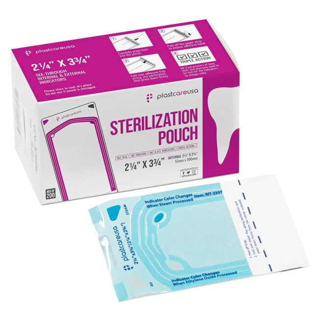 2.25″ x 2.75″ Self-Sealing Sterilization Pouch