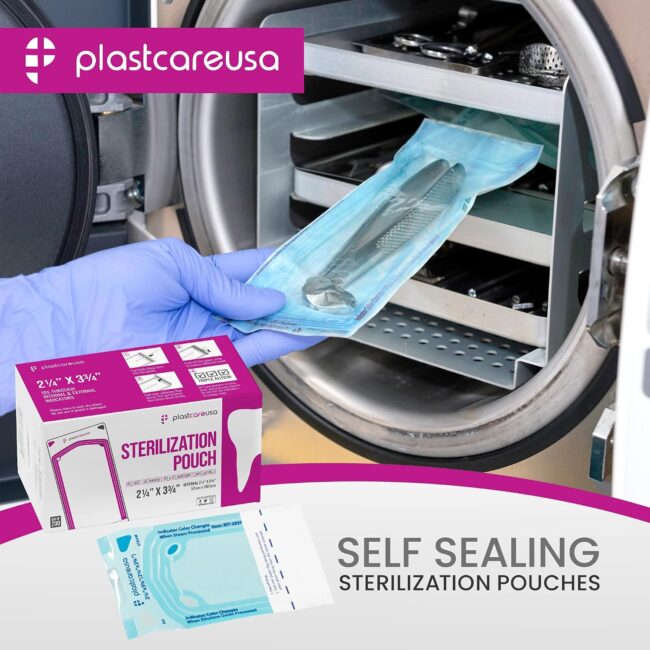 2.25″ x 2.75″ Self-Sealing Sterilization Pouch