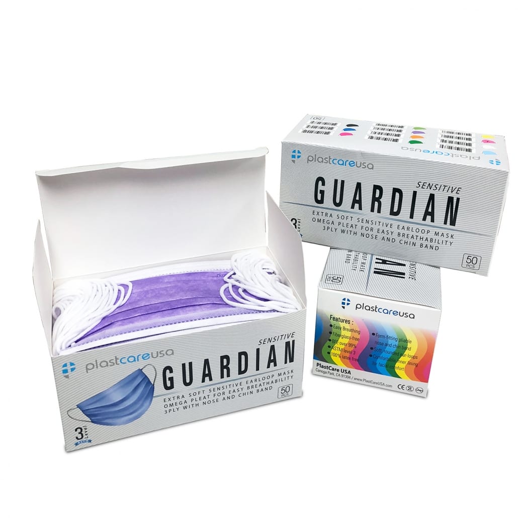 3-Ply ASTM Level 3 Disposable Ear Loop Masks – Lavender