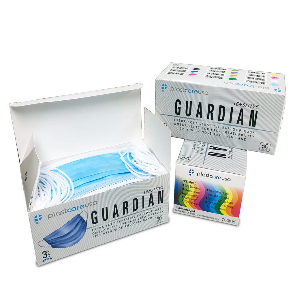 3-Ply ASTM Level 3 Disposable Ear Loop Masks – Light Blue