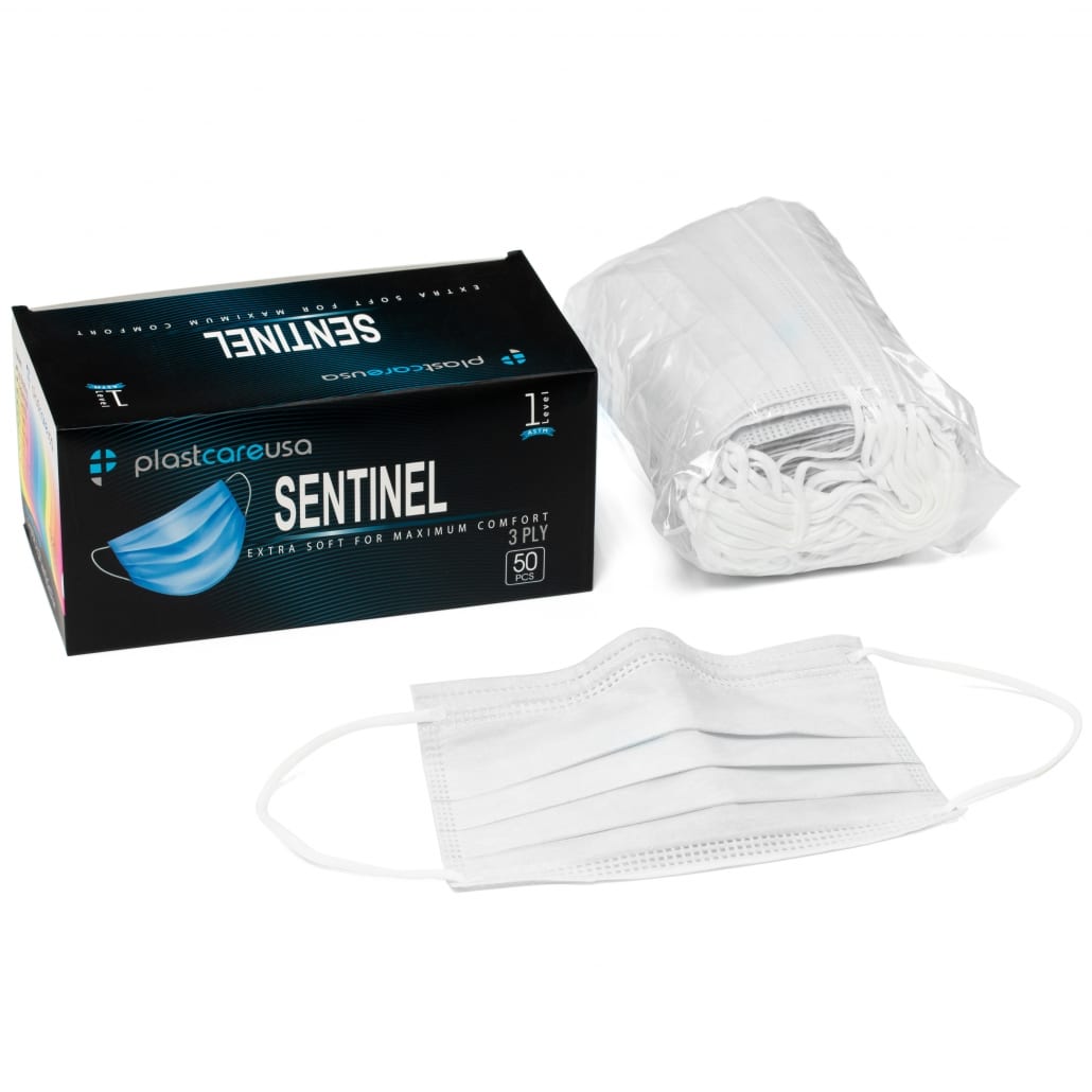ASTM Level 1 Disposable Ear Loop Masks – White