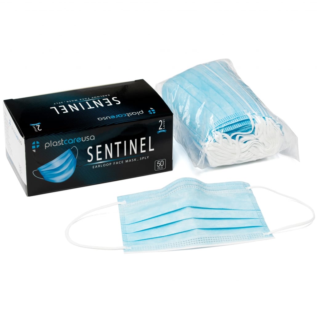 ASTM Level 2 Disposable Ear Loop Masks – Blue