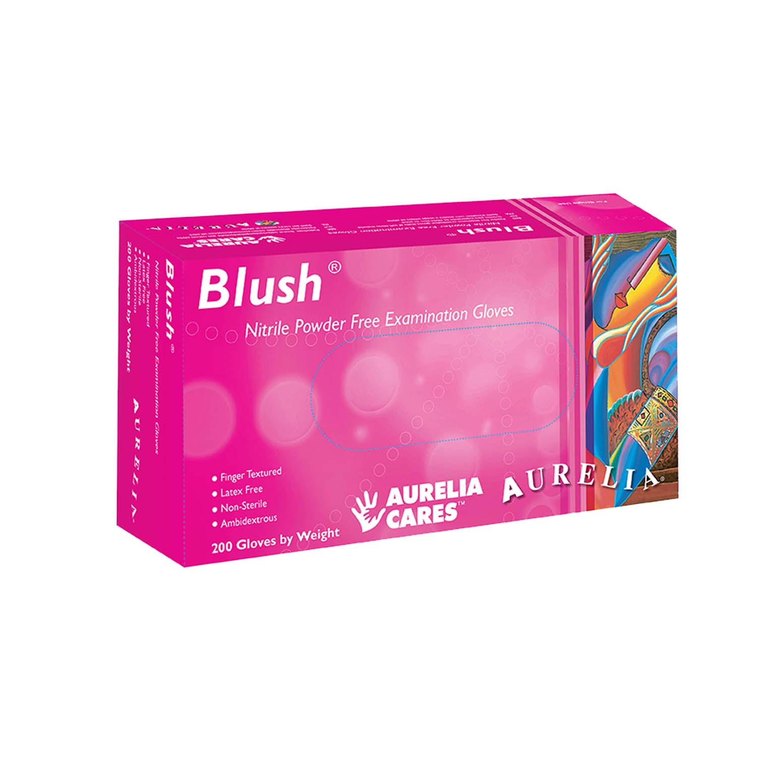 Aurelia Blush – Blush Pink Nitrile 2.5 mil Gloves