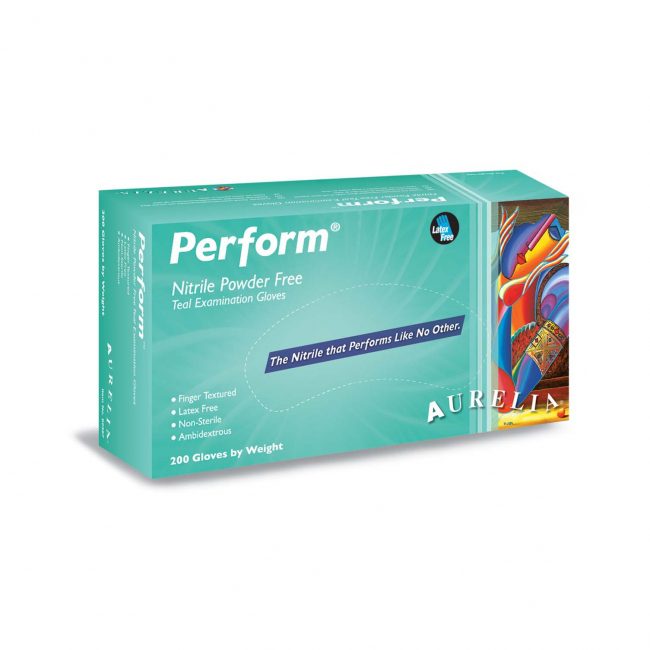 Aurelia Perform – Teal Green Nitrile 2.5 mil Gloves