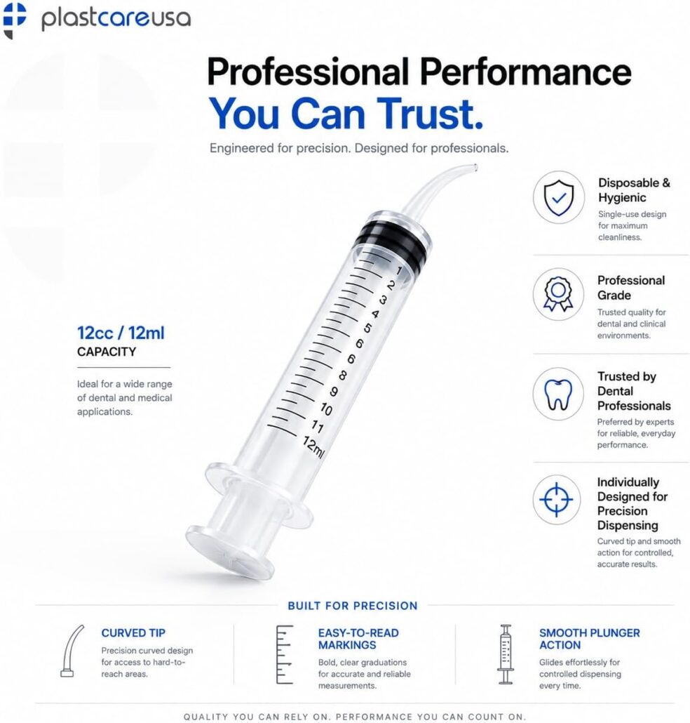 12cc Measured Curved Tip Syringes