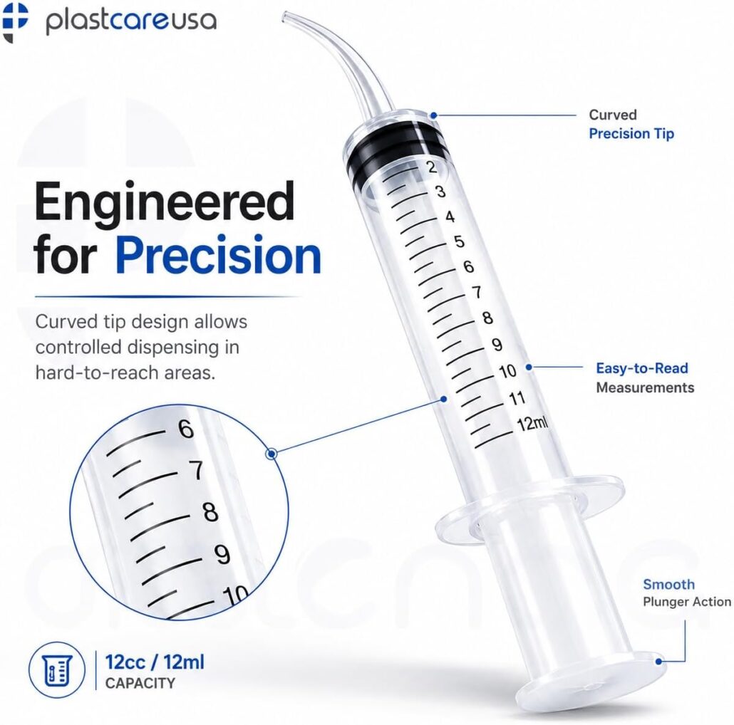 12cc Measured Curved Tip Syringes