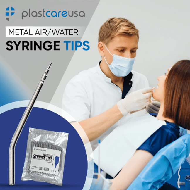 Metal Air Water Syringe Tips