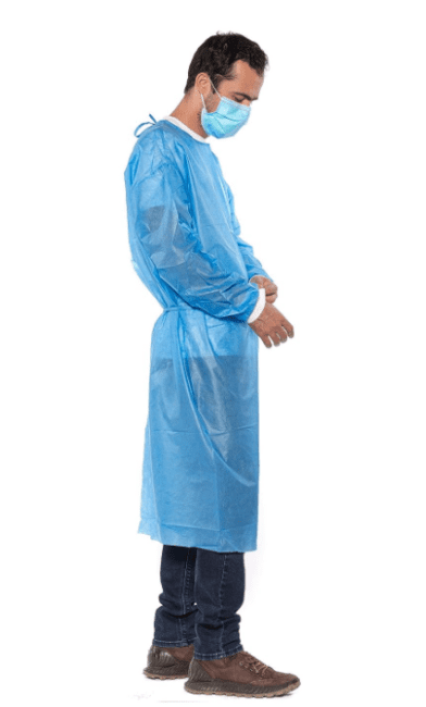 Disposable Isolation Gown (SMS, Knit Cuff)