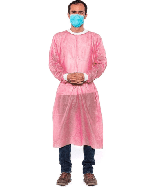 Disposable Isolation Gown (SMS, Knit Cuff)