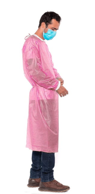 Disposable Isolation Gown (SMS, Knit Cuff)