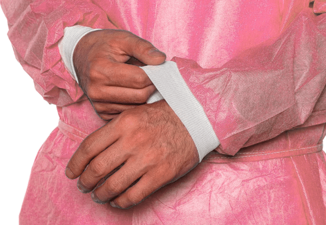 Disposable Isolation Gown (SMS, Knit Cuff)