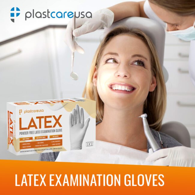 White Latex Exam Gloves