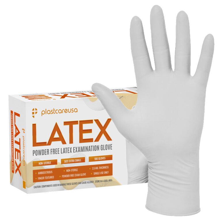 White Latex Exam Gloves
