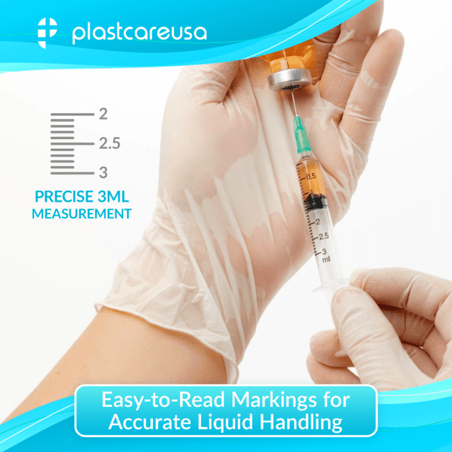 3ml 3cc Luer Lock Disposable Syringes (Non Sterile)