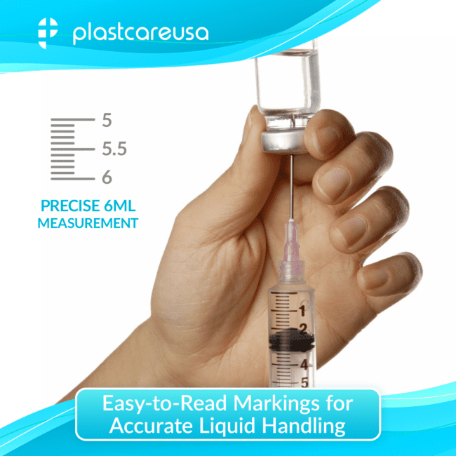 6ml 6cc Luer Lock Disposable Syringes (Non Sterile)