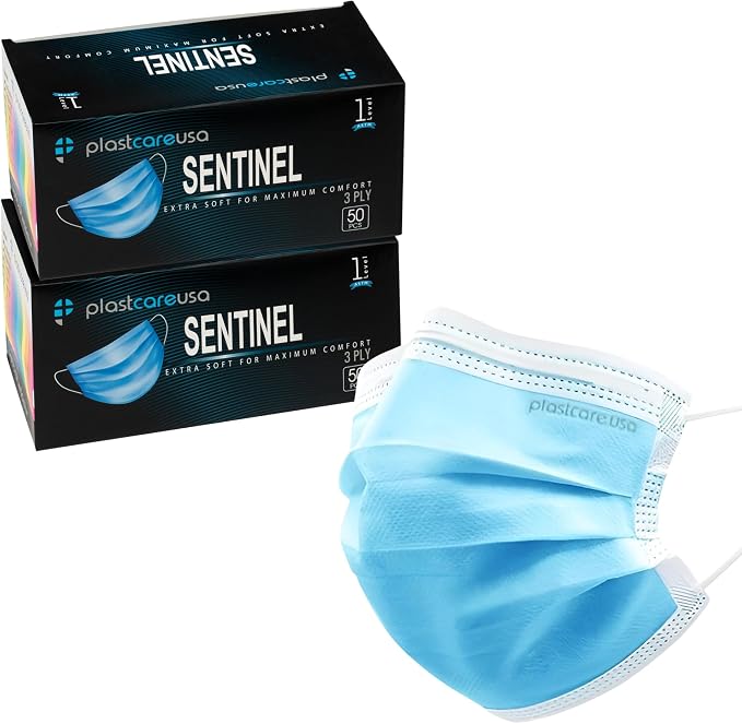 Blue ASTM Level 1 Disposable Ear Loop Masks