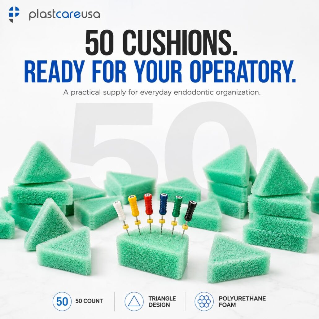 Triangle Sponge Foam Cushion Holders - Green