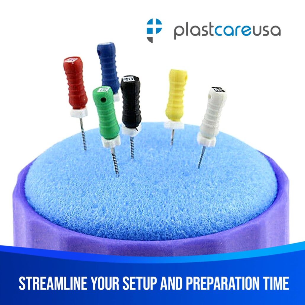 Round 2.5" Sponge Foam Cushion Holders - Blue
