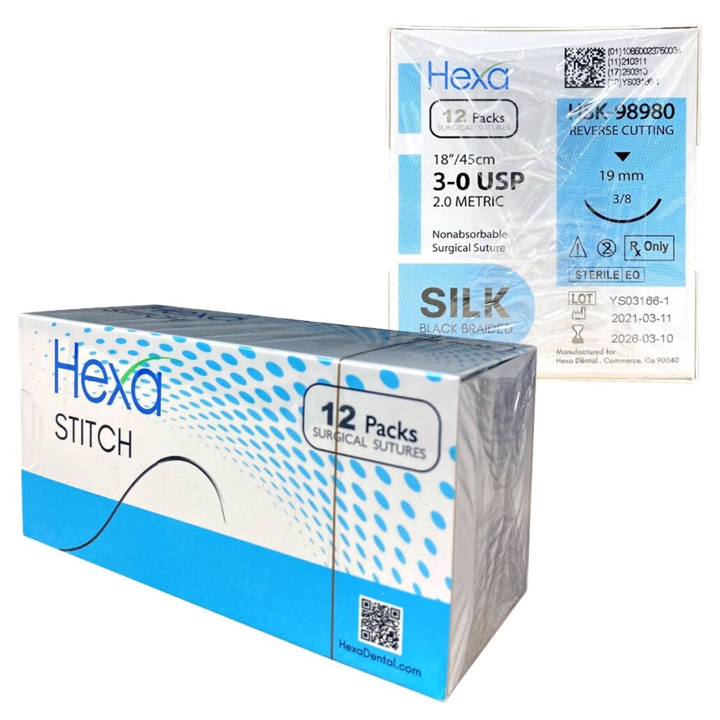 Hexa Silk Sutures