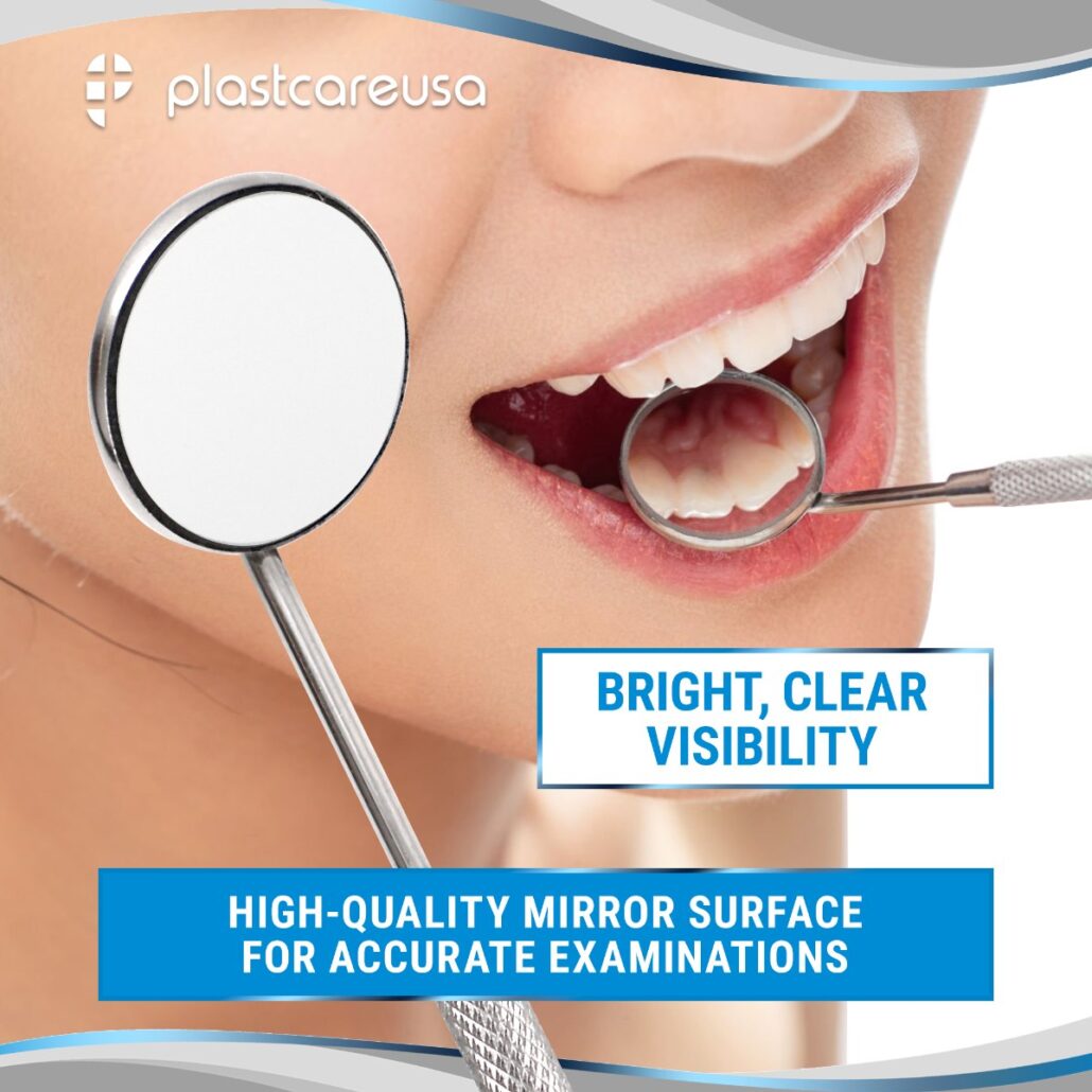 PlastCare USA Dental Mirror No 5 with Handle