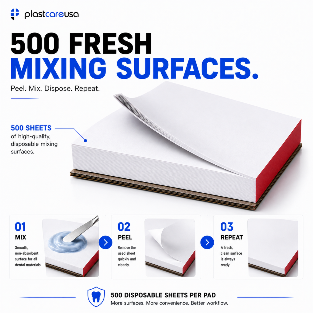 Dental mixing pads for dental offices and labs