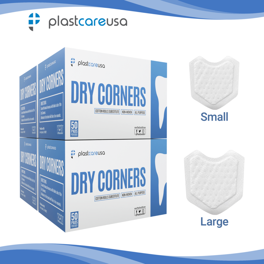 Small dental dry corners, saliva absorbent dry angles